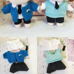 Vtements de poupe pour poupes en peluche de 20cm, accessoires pour poupes corennes, pull, vtements ...