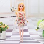 V�tements de poup�es populaires, design floral, haut tubulaire, jupe pour accessoires de poup�e de 29cm, ...