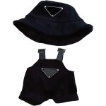 V�tements pour poup�es, tenue pour poup�es, bonnet noir et salopette, 1 ensemble, id�al pour les collectionneu ...