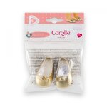 Mes v�tements de poupons corolle bb36 ballerines dorees