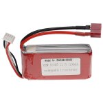 Vhbw batterie compatible avec connecteur t pour modle rc par ex. voiture de course, avion (1100mah, ...