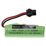 Vhbw batterie compatible avec sm - 2p connecteur pour mod�le rc par ex. voiture de course avion (500mah, ...