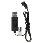 Vhbw chargeur usb pour batterie de mod�lisme rc avec connexion sm - 2p ou pack d'accus - 60 cm 6 v - ...