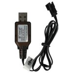 Vhbw chargeur usb pour batterie de mod�lisme rc avec connexion sm - 3p ou pack d'accus - 60 cm 6, 4 v ...