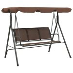 Vidaxl balancelle de jardin avec auvent café Vidaxl balancelle de jardin avec auvent café