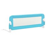 Vidaxl barrire de scurit de lit d'enfant bleu 120x42 cm polyester