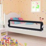 Vidaxl barrière de sécurité de lit d'enfant gris 180x42 cm polyester Vidaxl barrière de sécurité de lit d'enfant gris 180x42 cm polyester