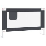 Vidaxl barrière de sécurité de lit d'enfant gris foncé 120x25 cm tissu Vidaxl barrière de sécurité de lit d'enfant gris foncé 120x25 cm tissu