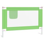 Vidaxl barri�re de s�curit� de lit d'enfant vert 100x25 cm tissu