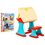 Vidaxl bureau et chevalet d'apprentissage rglable pour enfants