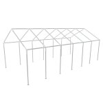 Vidaxl cadre en acier pour tente de r�ception de 12x6 m