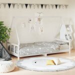 Vidaxl cadre de lit pour enfants blanc 90x190 cm bois de pin massif Vidaxl cadre de lit pour enfants blanc 90x190 cm bois de pin massif