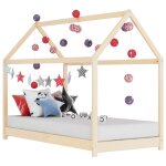 Vidaxl cadre de lit d'enfant bois de pin massif 70x140 cm