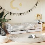 Vidaxl cadre de lit enfant tiroirs blanc 80x200 cm bois de pin massif Vidaxl cadre de lit enfant tiroirs blanc 80x200 cm bois de pin massif
