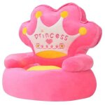Vidaxl chaise en peluche pour enfants princesse rose 80158