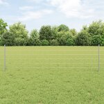 Vidaxl clôture euro avec 11 poteaux en u argent 0. 6x50 m acier Vidaxl clôture euro avec 11 poteaux en u argent 0. 6x50 m acier