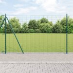 Vidaxl clôture euro avec 13 poteaux flasques 1, 2 x 25 m acier galvanisé Vidaxl clôture euro avec 13 poteaux flasques 1, 2 x 25 m acier galvanisé