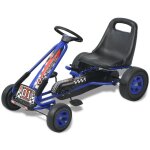 Vidaxl kart a p�dale avec si�ge ajustable bleu