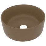 Vidaxl lavabo rond de luxe crème mat 40x15 cm céramique Vidaxl lavabo rond de luxe crème mat 40x15 cm céramique