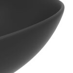 Vidaxl lavabo de salle de bain céramique gris foncé rond Vidaxl lavabo de salle de bain céramique gris foncé rond