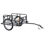 Vidaxl remorque de bicyclette 130x73x48, 5 cm acier noir