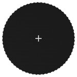 Vidaxl tapis de saut tissu noir pour trampoline rond de 3, 66 m