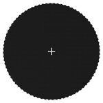Vidaxl tapis de saut tissu noir pour trampoline rond de 4, 27 m