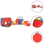 Vidaxl tente de jeu pour enfants avec 250 balles multicolore