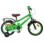 Vidaxl v�lo pour enfants 14 pouces pour les 3 - 5 ans vert