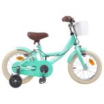 Vidaxl v�lo pour enfants 14 pouces pour les 3 - 5 ans vert mer