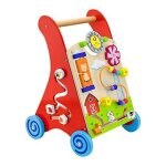 Viga - 2043635 - jouet de premier age - chariot a pousser - rouge