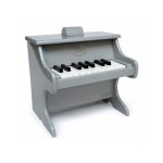 Vilac piano gris en bois 18 touches (avec partitions) edition limitee - jouet instrument musical
