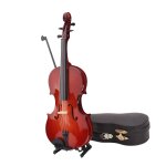 Modèle de violoncelle artisanal avec présentoir, maison de poupée, 1 / 6 pièces Modèle de violoncelle artisanal avec présentoir, maison de poupée, 1 / 6 pièces