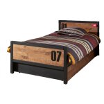 Vipack alex lit simple 90x200 pin massif + sommier + lit gigogne Vipack alex lit simple 90x200 pin massif + sommier + lit gigogne