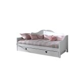 Vipack amori lit capitaine laqu blanc + lit gigogne Vipack amori lit capitaine laqu blanc + lit gigogne