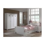 Vipack amori lit simple + sommier + chevet + armoire 3 portes + lit gigogne Vipack amori lit simple + sommier + chevet + armoire 3 portes + lit gigogne