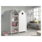 Vipack casami armoire ouverte + armoire 1 porte blanc
