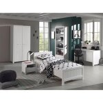 Vipack erik lit simple + chevet + armoire 2 portes + bibliothque + bureau Vipack erik lit simple + chevet + armoire 2 portes + bibliothque + bureau