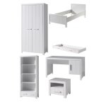 Vipack erik lit simple + lit gigogne + armoire + bureau + table de chevet + bibliothque