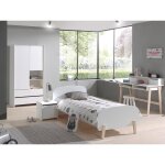 Vipack kiddy armoire + lit simple + chevet + bureau