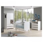 Vipack kiddy lit bb + commode 3 tiroirs + plan langer + armoire