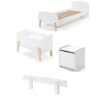 Vipack kiddy lit simple + chevet + barrire de lit + coffre jouets Vipack kiddy lit simple + chevet + barrire de lit + coffre jouets