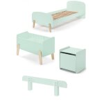 Vipack kiddy menthe lit simple + chevet + barrire de lit + coffre jouets Vipack kiddy menthe lit simple + chevet + barrire de lit + coffre jouets
