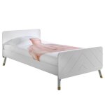 Vipack lit billy blanc satin 90x200cm Vipack lit billy blanc satin 90x200cm