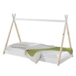 Vipack lit tipi 90x200 blanc