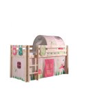 Vipack pino lit compact pin massif naturel + rideau et tunnel de lit + 3 pochettes Vipack pino lit compact pin massif naturel + rideau et tunnel de lit + 3 pochettes