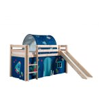 Vipack pino lit compact avec toboggan + rideau de lit astro + tunnel de lit astro Vipack pino lit compact avec toboggan + rideau de lit astro + tunnel de lit astro