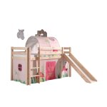 Vipack pino lit compact avec toboggan + rideau de lit spring + tunnel de lit spring Vipack pino lit compact avec toboggan + rideau de lit spring + tunnel de lit spring