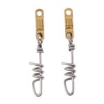 Vis de pche en lige lourde, pivot, avec connecteur a tourbillon, leurre, grand jeu, 2 pices