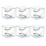 Vitrine de baseball 6 pices, bote de prsentation en acrylique protge contre les uv, vitrine transparente ...